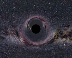 Simulated Image of a Black Hole
