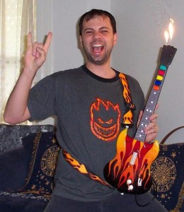 Super Gay Guitar Hero Player