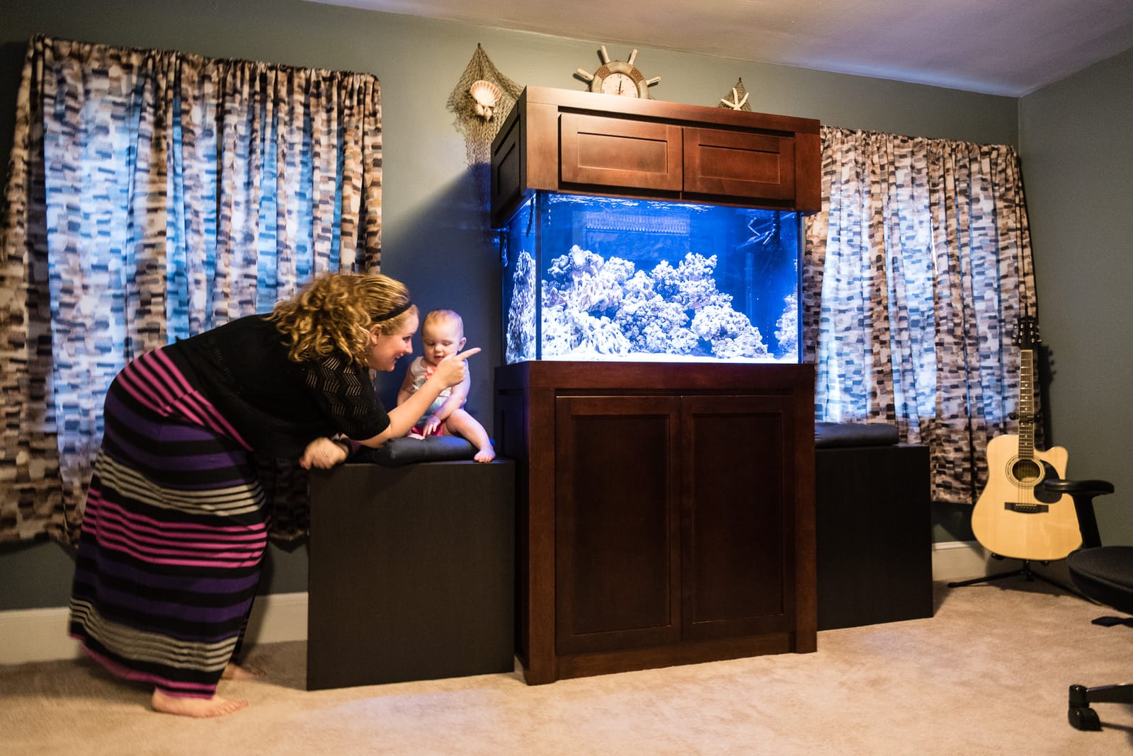 Sharing the reef with my daughter