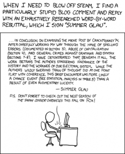 XKCD is pretty good.